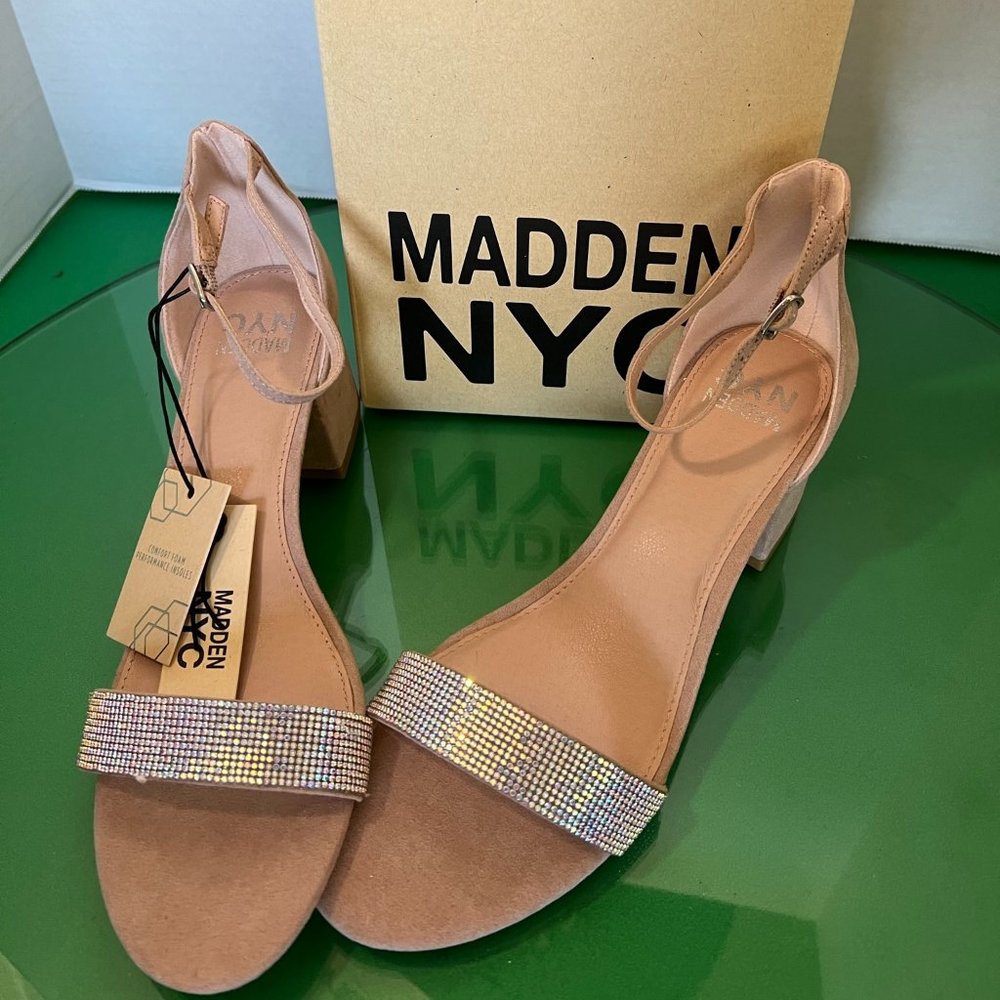 Madden NYC Blush Block Heel City Sandal - Picture 2 of 7